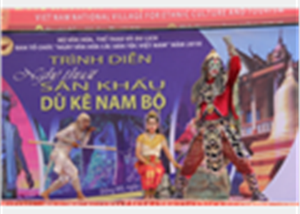 [Photo] Nghệ thuật sân khấu Dù kê của đồng bào Khmer Nam Bộ 