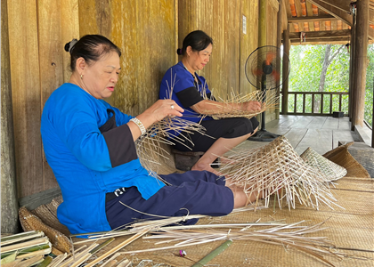 Nghề đan lát truyền thống - Nét đẹp văn hóa của dân tộc Nùng