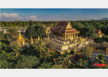 Chiêm ngưỡng không gian tâm linh huyền ảo Quần thể chùa Khmer tại Hà Nội