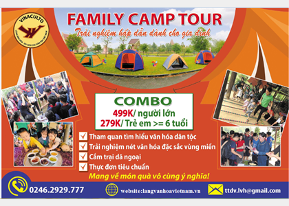 Trải nghiệm Family camp tour