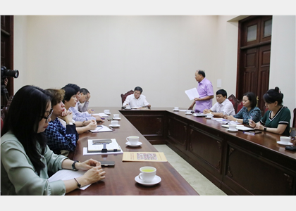 Thứ trưởng Đoàn Văn Việt làm việc với Ban Quản lý về các nhiệm vụ trọng tâm các tháng cuối năm 2023