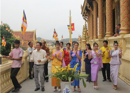 Tái hiện Tết cổ truyền Chôl Chnăm Thmây của đồng bào Khmer tại “Làng”