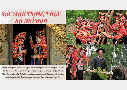 Sắc màu trang phục truyền thống của người Hà Nhì Hoa