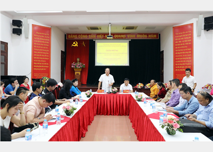 Ban Quản lý tổ chức gặp mặt phóng viên báo chí nhân kỷ niệm 98 năm Ngày Báo chí Cách mạng Việt Nam