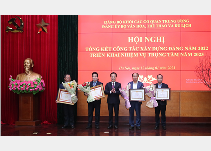 Đảng ủy Bộ VHTTDL tổ chức Hội nghị tổng kết công tác xây dựng Đảng năm 2022