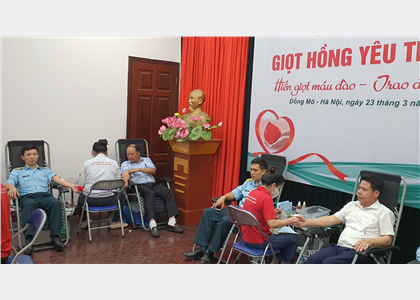 Ban Quản lý tổ chức Ngày hội hiến máu - Giọt hồng yêu thương
