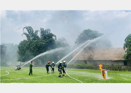 Ban Quản lý: Tổ chức lớp “Tuyên truyền kiến thức về phòng cháy chữa cháy, cứu nạn cứu hộ và phối hợp diễn tập phương án chữa cháy và cứu nạn cứu hộ năm 2023”